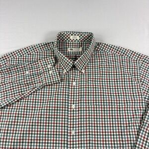 Onward Reserve Shirt Mens‎ 2XL Plaid Button Up Stretch Performance Nylon Casual